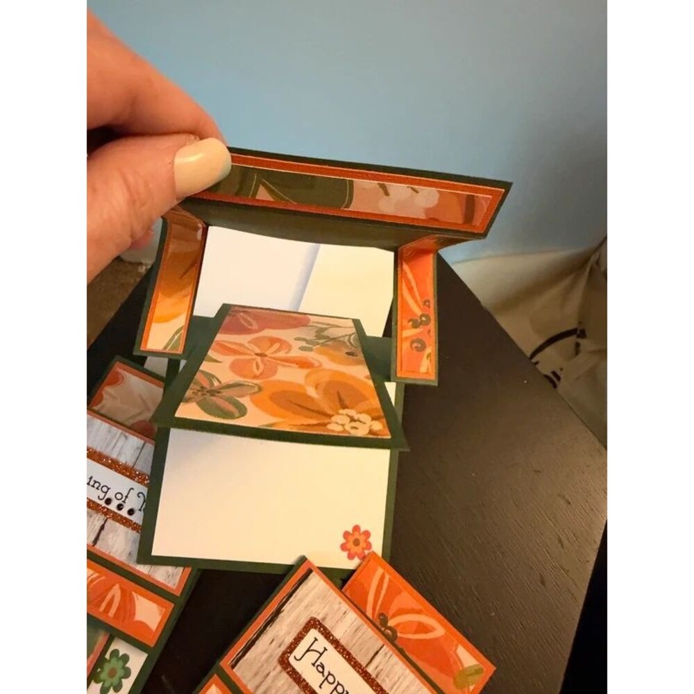 3 handcrafted birthday/thinking of you pop up cards - Picture 2 of 2